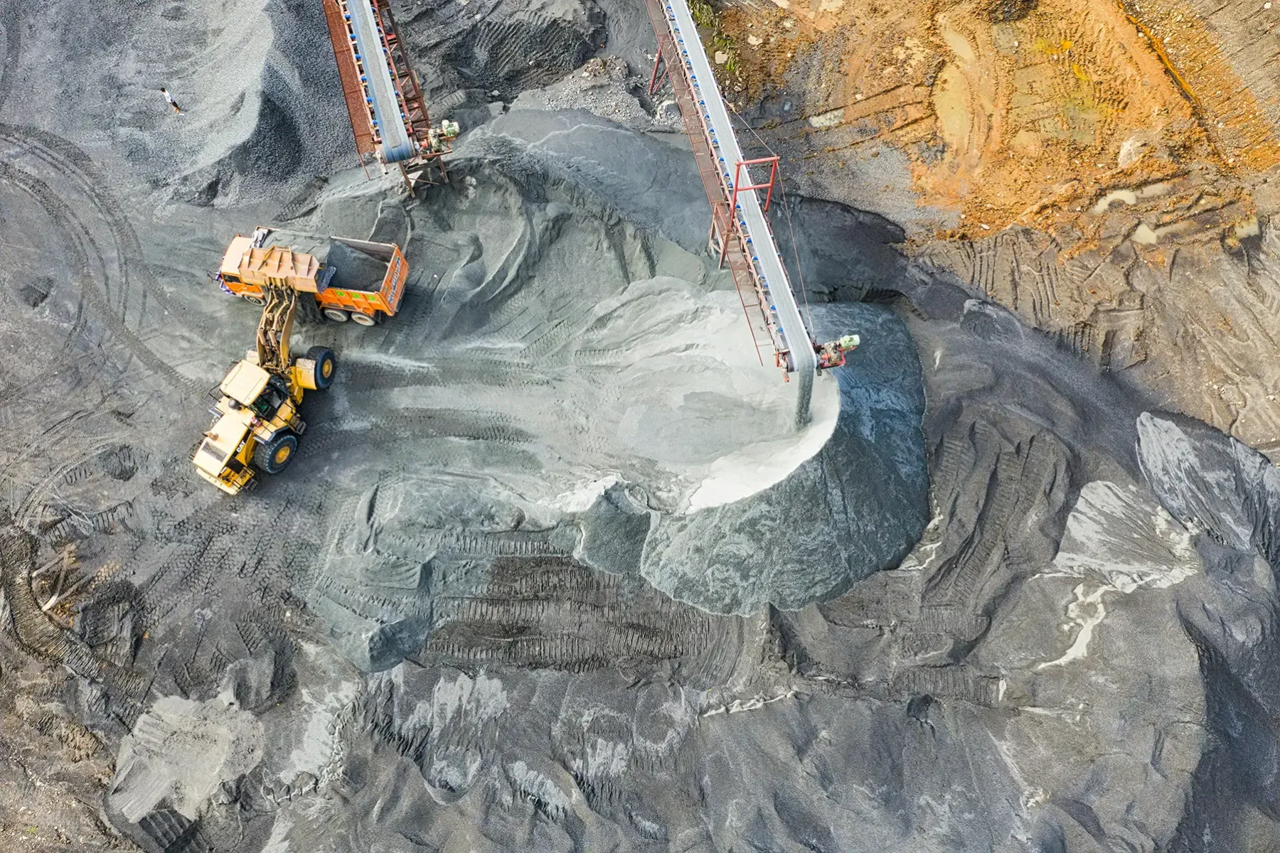 A surface mine